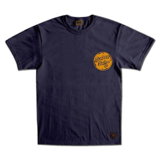 デラックスウエア BRGD-00B11 DELUXEWARE 60パープル 7月15日海の日企画 メンズ 半袖 プリント Tシャツ カットソー バックプリント