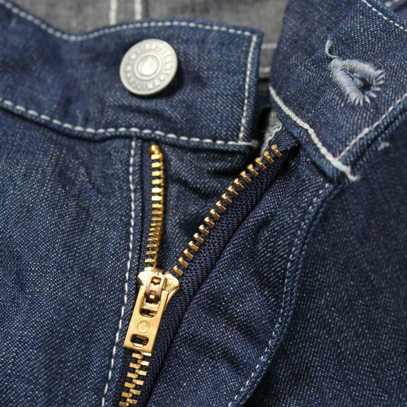 10.5ozデニム・リフレクター・ダブルヒップ・クロップドワークパンツ