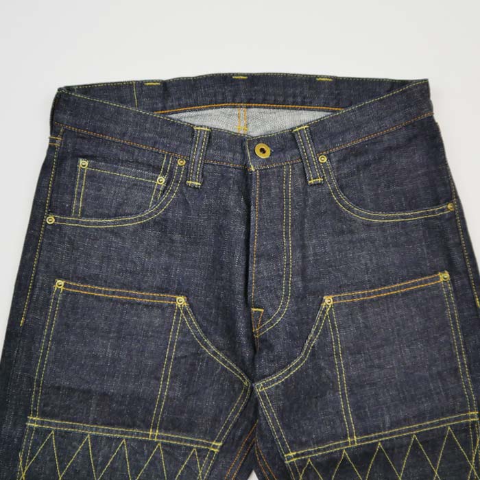 トロフィークロージング 1608 W Knee Narrow Dirt Denim セルビッチデニム ワンウォッシュ