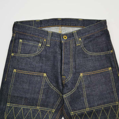 トロフィークロージング 1608 W Knee Narrow Dirt Denim セルビッチデニム ワンウォッシュ