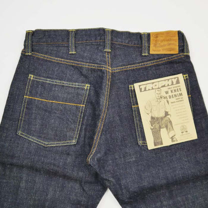 トロフィークロージング 1608 W Knee Narrow Dirt Denim セルビッチデニム ワンウォッシュ
