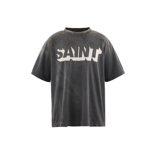 セントマイケル SM-HR1-0000-008 SS TEE/SAINT/BLACK メンズ 半袖 プリント Tシャツ