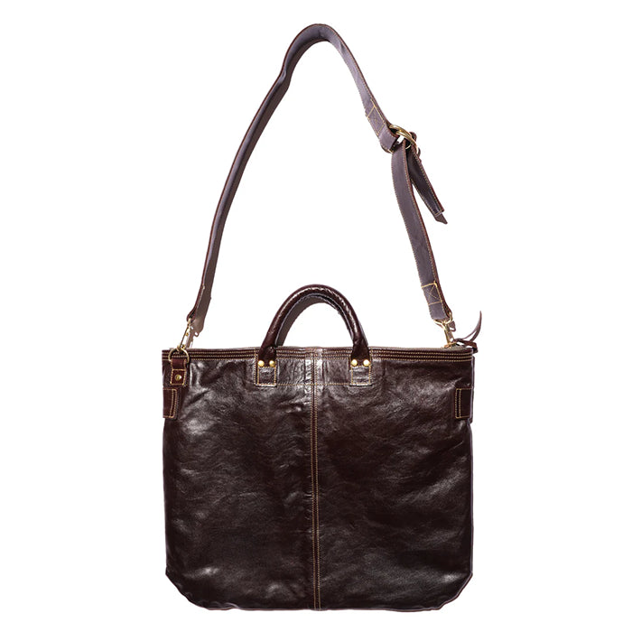 Leather Helmet Bag(レザーヘルメットバッグ)Horse hide Seal Brown
