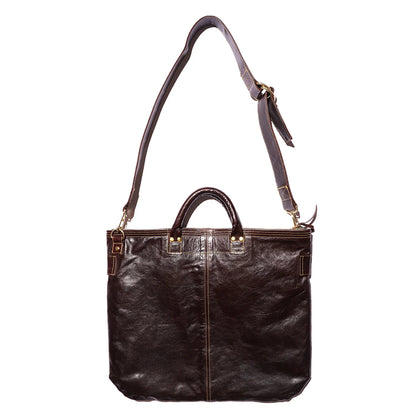 Leather Helmet Bag(レザーヘルメットバッグ)Horse hide Seal Brown