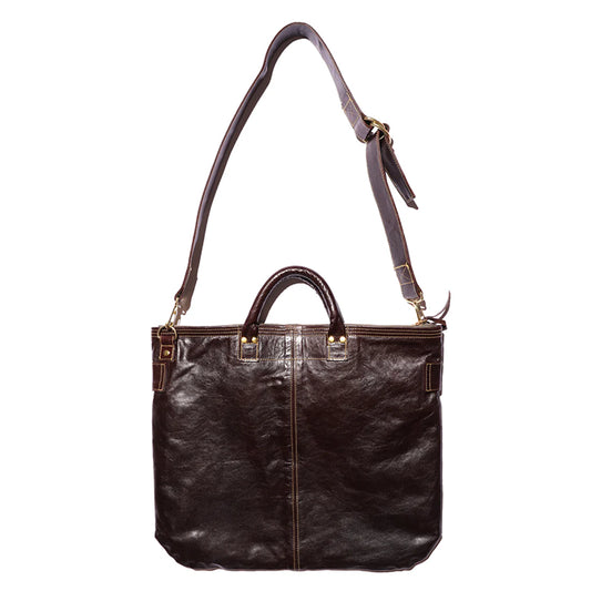 Leather Helmet Bag(レザーヘルメットバッグ)Horse hide Seal Brown