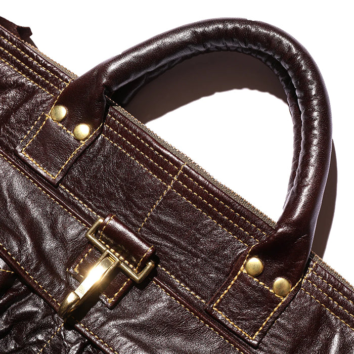 Leather Helmet Bag(レザーヘルメットバッグ)Horse hide Seal Brown