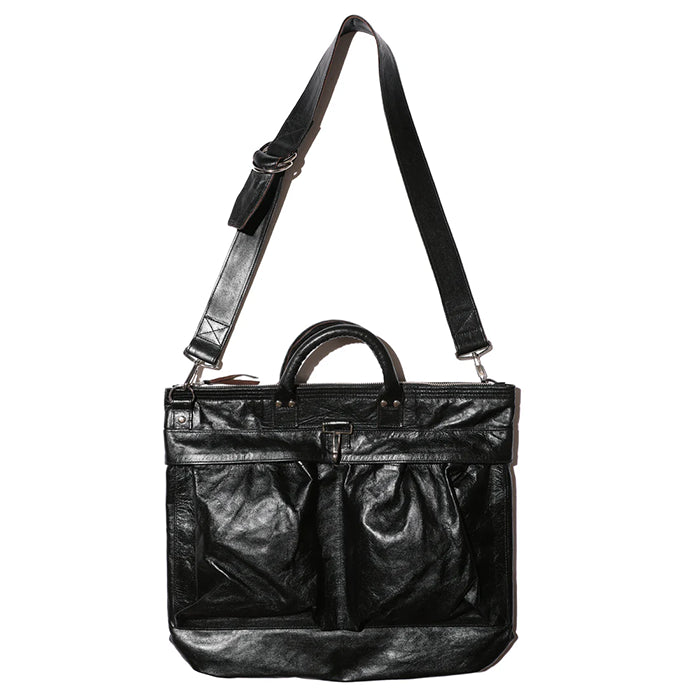 Leather Helmet Bag(レザーヘルメットバッグ)Horse hide Black