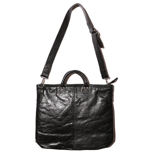 Leather Helmet Bag(レザーヘルメットバッグ)Horse hide Black