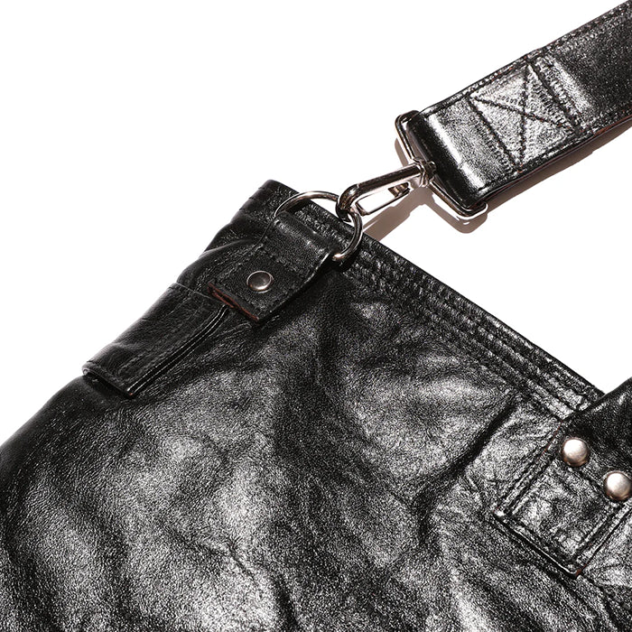 Leather Helmet Bag(レザーヘルメットバッグ)Horse hide Black