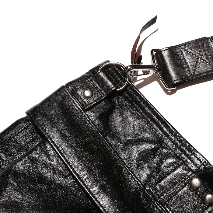 Leather Helmet Bag(レザーヘルメットバッグ)Horse hide Black