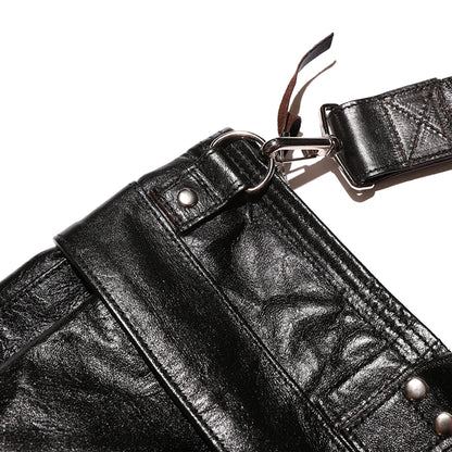 Leather Helmet Bag(レザーヘルメットバッグ)Horse hide Black