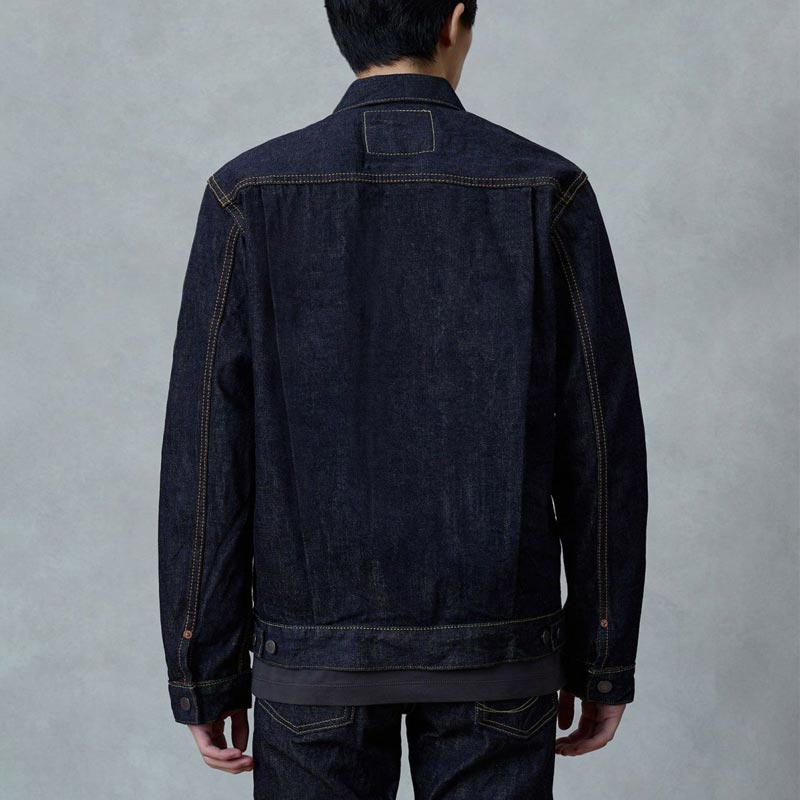 桃太郎ジーンズ MJ2103 銅丹特濃インディゴブルー・ダブルポケットデニムジャケット メンズ アウター セカンドタイプ 14.7oz