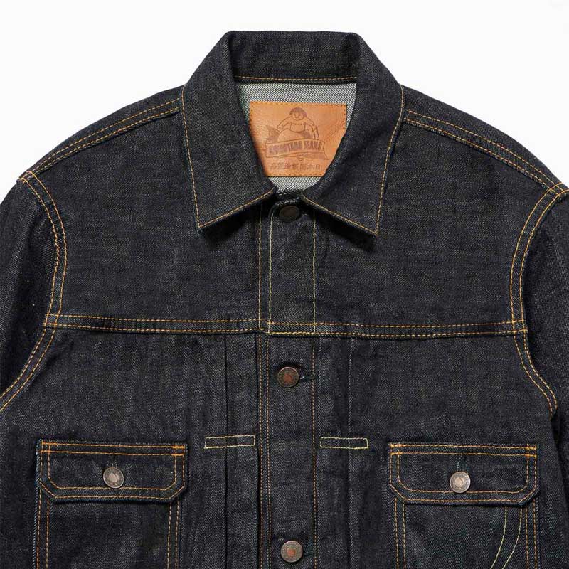 桃太郎ジーンズ MJ2103 銅丹特濃インディゴブルー・ダブルポケットデニムジャケット メンズ アウター セカンドタイプ 14.7oz
