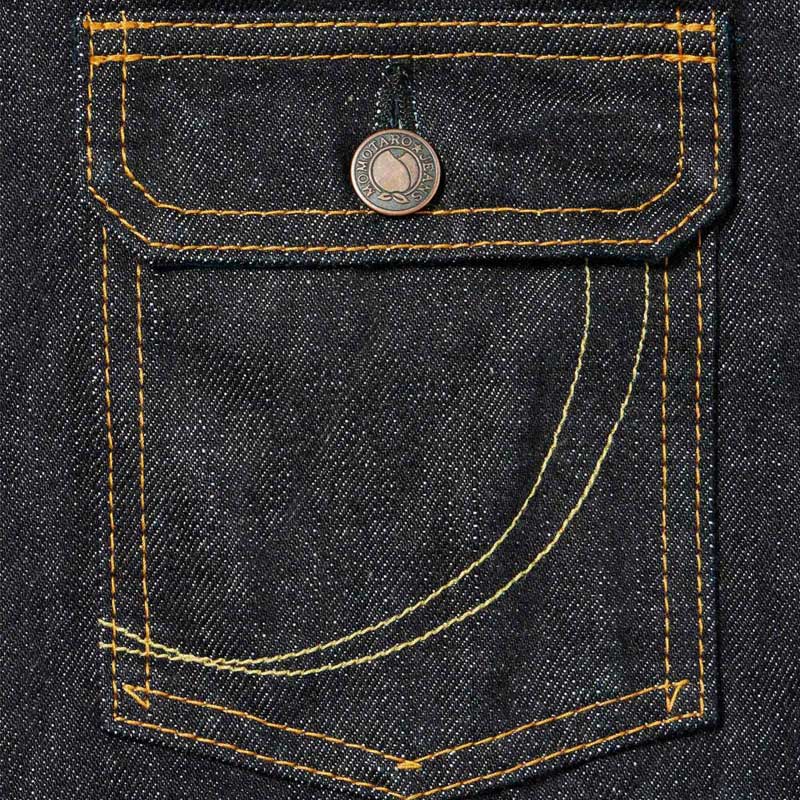 桃太郎ジーンズ MJ2103 銅丹特濃インディゴブルー・ダブルポケットデニムジャケット メンズ アウター セカンドタイプ 14.7oz