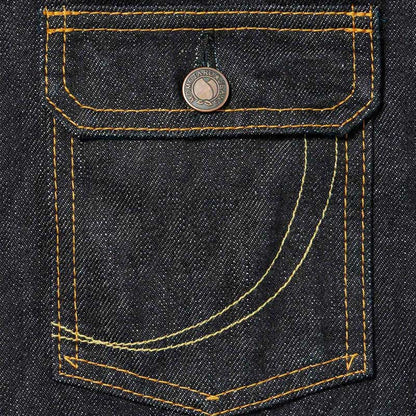 桃太郎ジーンズ MJ2103 銅丹特濃インディゴブルー・ダブルポケットデニムジャケット メンズ アウター セカンドタイプ 14.7oz