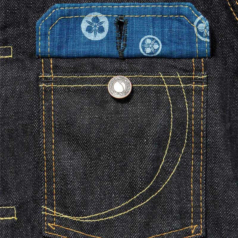 桃太郎ジーンズ MJ2103 銅丹特濃インディゴブルー・ダブルポケットデニムジャケット メンズ アウター セカンドタイプ 14.7oz