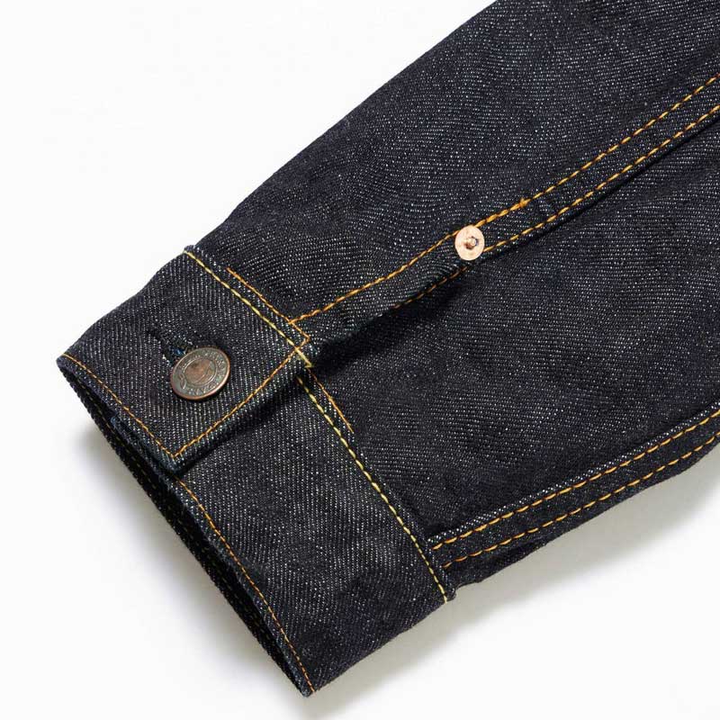 桃太郎ジーンズ MJ2103 銅丹特濃インディゴブルー・ダブルポケットデニムジャケット メンズ アウター セカンドタイプ 14.7oz