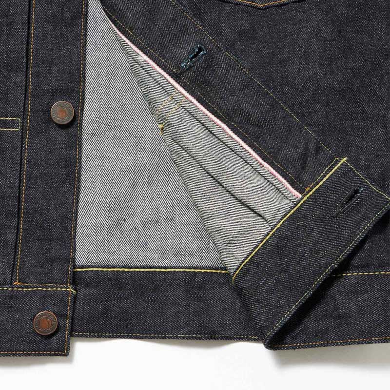 桃太郎ジーンズ MJ2103 銅丹特濃インディゴブルー・ダブルポケットデニムジャケット メンズ アウター セカンドタイプ 14.7oz