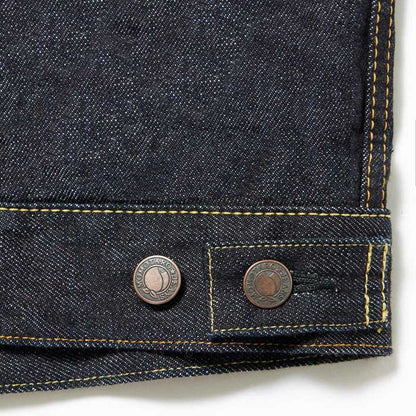 桃太郎ジーンズ MJ2103 銅丹特濃インディゴブルー・ダブルポケットデニムジャケット メンズ アウター セカンドタイプ 14.7oz