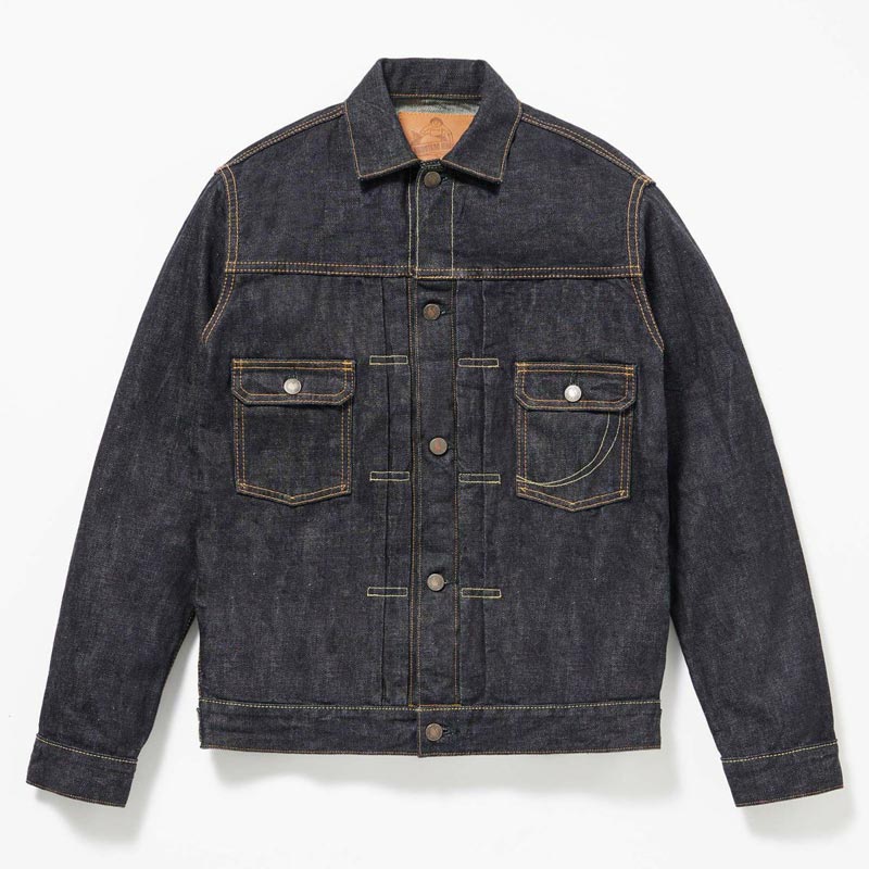 桃太郎ジーンズ MJ2103 銅丹特濃インディゴブルー・ダブルポケットデニムジャケット メンズ アウター セカンドタイプ 14.7oz