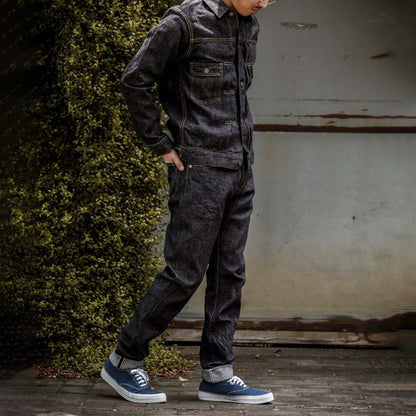 桃太郎ジーンズ MJ2103 銅丹特濃インディゴブルー・ダブルポケットデニムジャケット メンズ アウター セカンドタイプ 14.7oz