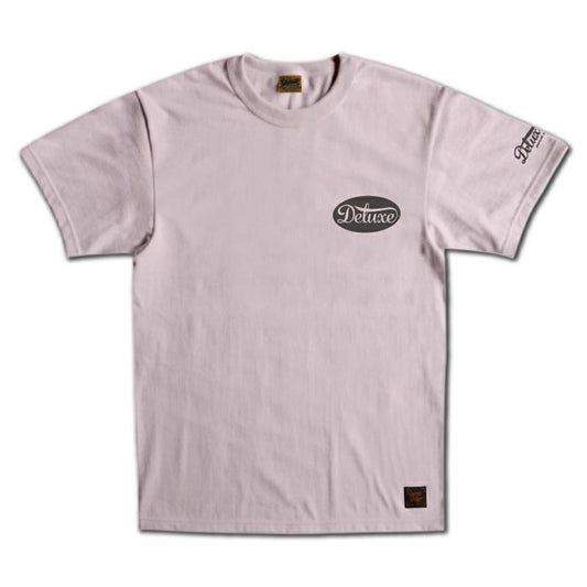 24SS デラックスウエア BRGD-24B DELUXE CHALK.PINK メンズ 半袖 プリント Tシャツ カットソー シンプル ロゴＴシャツ