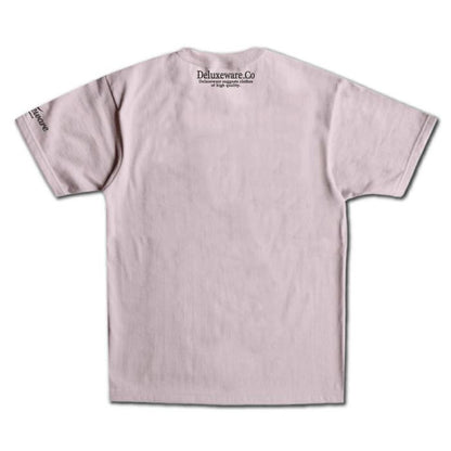 24SS デラックスウエア BRGD-24B DELUXE CHALK.PINK メンズ 半袖 プリント Tシャツ カットソー シンプル ロゴＴシャツ