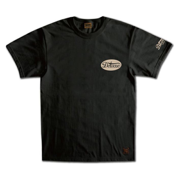 24SS デラックスウエア BRGD-24B DELUXE BLACK メンズ 半袖 プリント Tシャツ カットソー シンプル ロゴＴシャツ