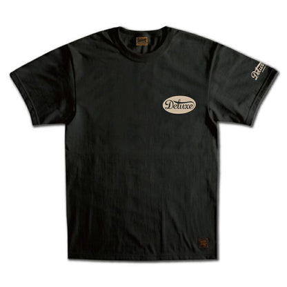 24SS デラックスウエア BRGD-24B DELUXE BLACK メンズ 半袖 プリント Tシャツ カットソー シンプル ロゴＴシャツ