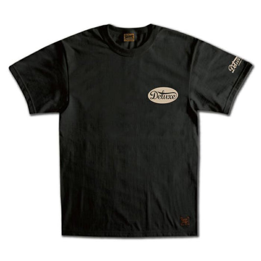 24SS デラックスウエア BRGD-24B DELUXE BLACK メンズ 半袖 プリント Tシャツ カットソー シンプル ロゴＴシャツ