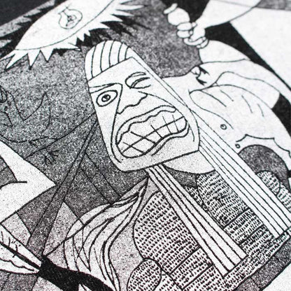 バウワウ BW231-RPT RED PABLO TEE ブラック メンズ プリント Tシャツ ピカソ バンドTシャツ エイジン 加工