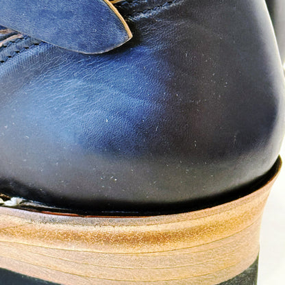 (30足限定)ビルトバック×ユニーク＆サンズ コラボレーションモデルLot.444 Engineer Boots / Horsebutt -Dark Navy-2025年10～12月リリース予定