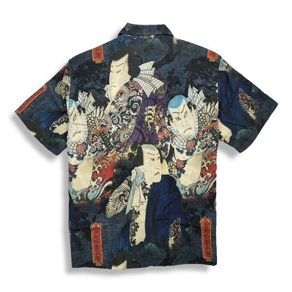 サンサーフ Lot No. SS38927 SUN SURF × 三代目 歌川豊国 SPECIAL EDITION “当世好男子・松” アロハシャツ メンズ