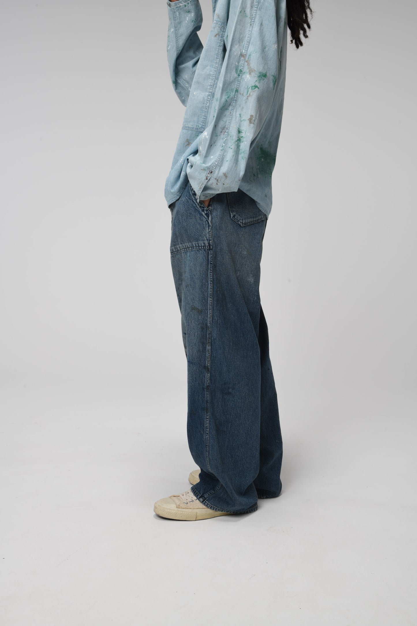 M-44 DENIM TROUSERS(BW252-M4DT)AGED INDIGO