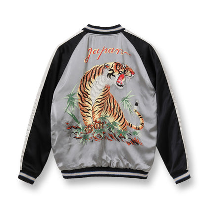 テーラー東洋 Lot No. TT15289-119 / Early 1950s - Mid 1950s Style Acetate Souvenir Jacket “KOSHO & CO.” Special Edition “SPIDER” × “ROARING TIGER (HAND PRINT)”