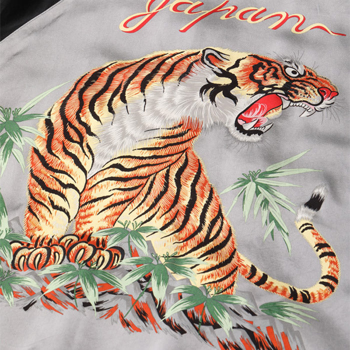 テーラー東洋 Lot No. TT15289-119 / Early 1950s - Mid 1950s Style Acetate Souvenir Jacket “KOSHO & CO.” Special Edition “SPIDER” × “ROARING TIGER (HAND PRINT)”