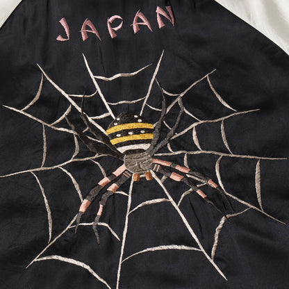 テーラー東洋 Lot No. TT15289-119 / Early 1950s - Mid 1950s Style Acetate Souvenir Jacket “KOSHO & CO.” Special Edition “SPIDER” × “ROARING TIGER (HAND PRINT)”