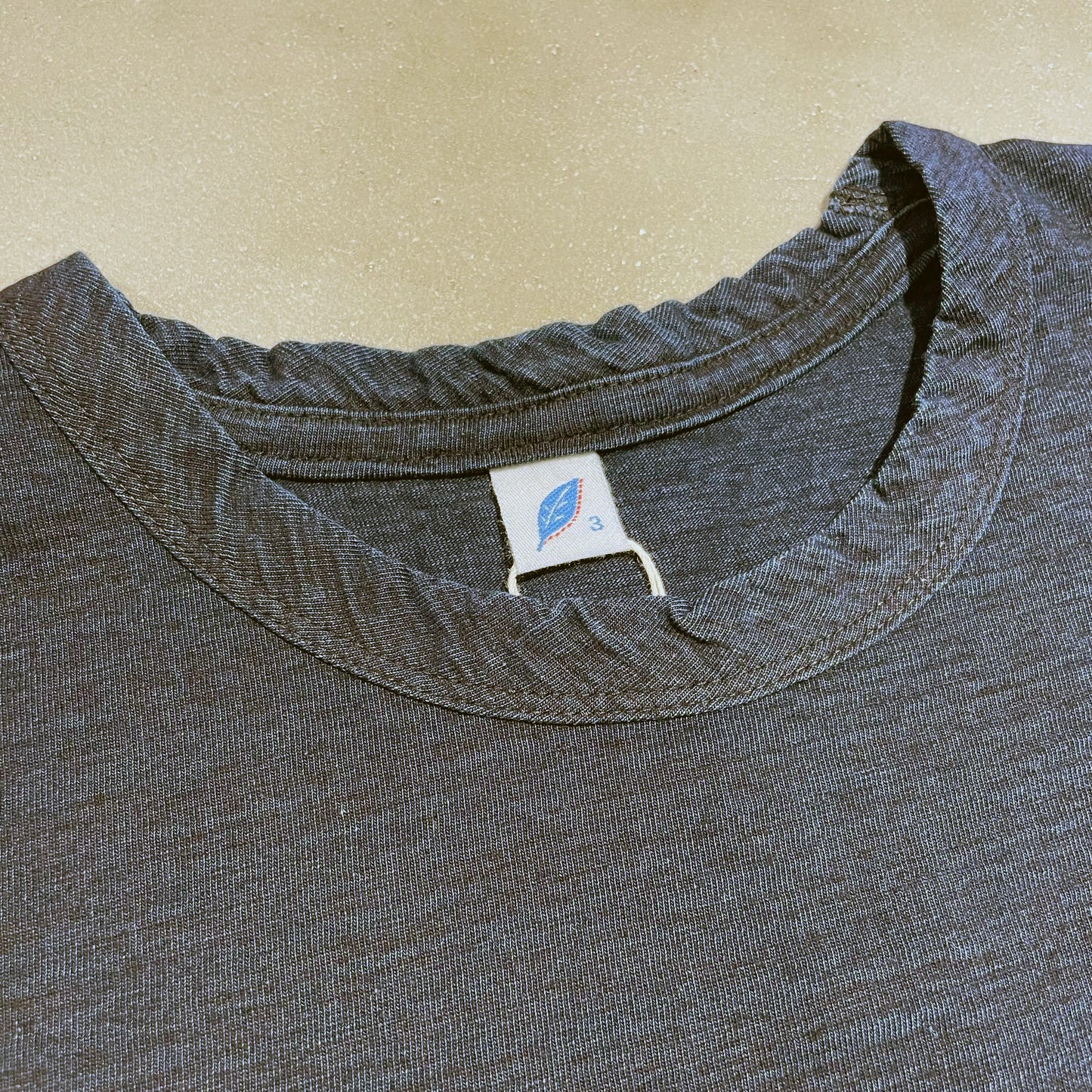 ピュアブルージャパン 5406-4 Indigo Jersey Crew Neck T-shirt Dark Indigo 波 メンズ インディゴ クルーネック Tシャツ ダークインディゴ