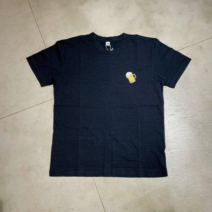 ピュアブルージャパン 5406-2 Indigo Jersey Crew Neck T-shirt Dark Indigo ビール メンズ インディゴ クルーネック Tシャツ ダークインディゴ