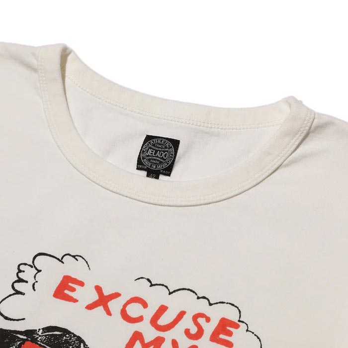 ジェラード AB02213 BASICCOLLECTION Hot Rod Tee ホットロード Tシャツ オフホワイト