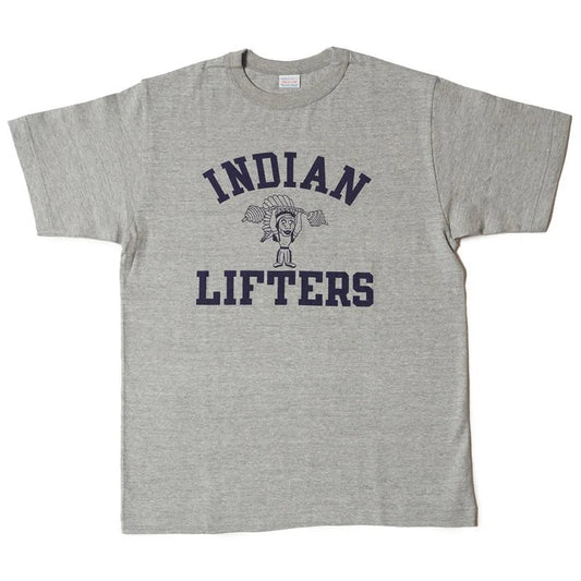 ウエアハウス WHTS-24SU027 Lot 4096 88/12杢クルーネックT LIFTERS グレー メンズ 半袖 プリント Tシャツ