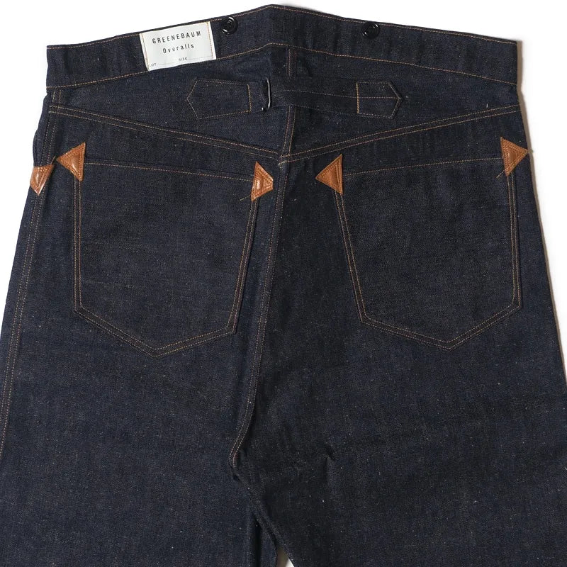 ウエアハウス GBPA-24SS002 Lot 1229 1900 4POCKET HEAVY LEATHER BOUND OVERALL ノンウォッシュ メンズ グリーンバウムブラザーズ レザーバウンド オーバーオール