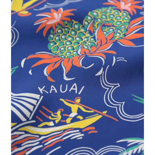サンサーフ Lot No. SS38801 RAYON HAWAIIAN SHIRT “HALEKULANI” ネイビー 半袖 レーヨン アロハシャツ