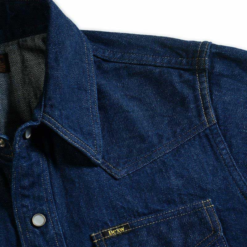 24FW デラックスウエア 7600 WILDMAN ワイルドマン メンズ 長袖 デニム ウエスタンシャツ