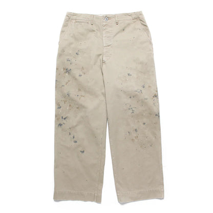 バウワウ BW241-M4CTM M41 CHINO TROUSERS (Metal button) KHAKI AGEING メンズ チノパン メタルボタン