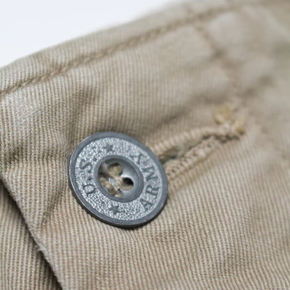 バウワウ BW241-M4CTM M41 CHINO TROUSERS (Metal button) KHAKI AGEING メンズ チノパン メタルボタン