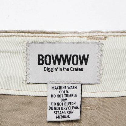バウワウ BW241-M4CTM M41 CHINO TROUSERS (Metal button) KHAKI AGEING メンズ チノパン メタルボタン