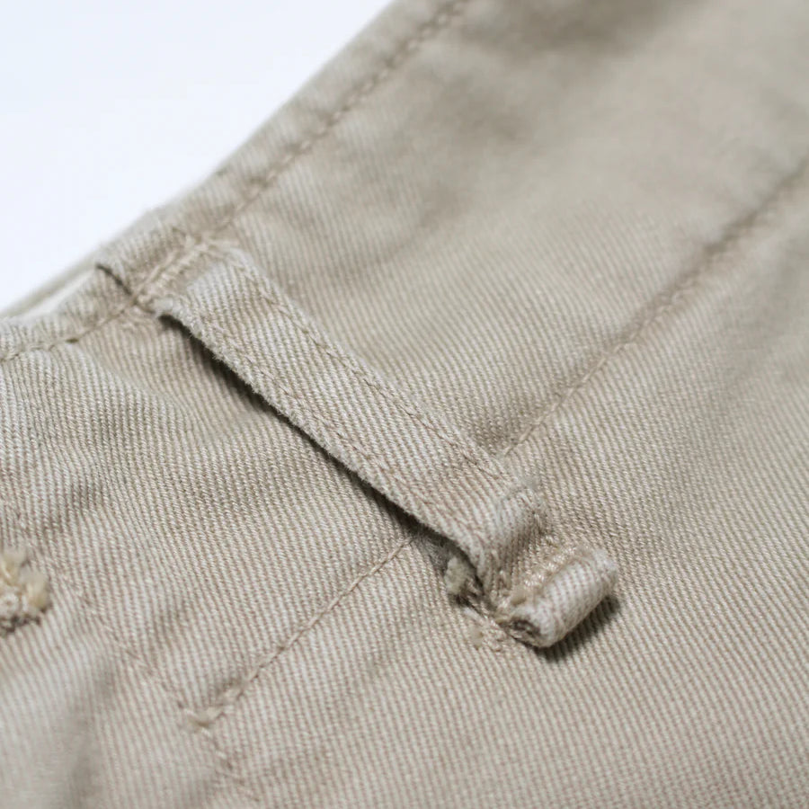バウワウ BW241-M4CTM M41 CHINO TROUSERS (Metal button) KHAKI AGEING メンズ チノパン メタルボタン