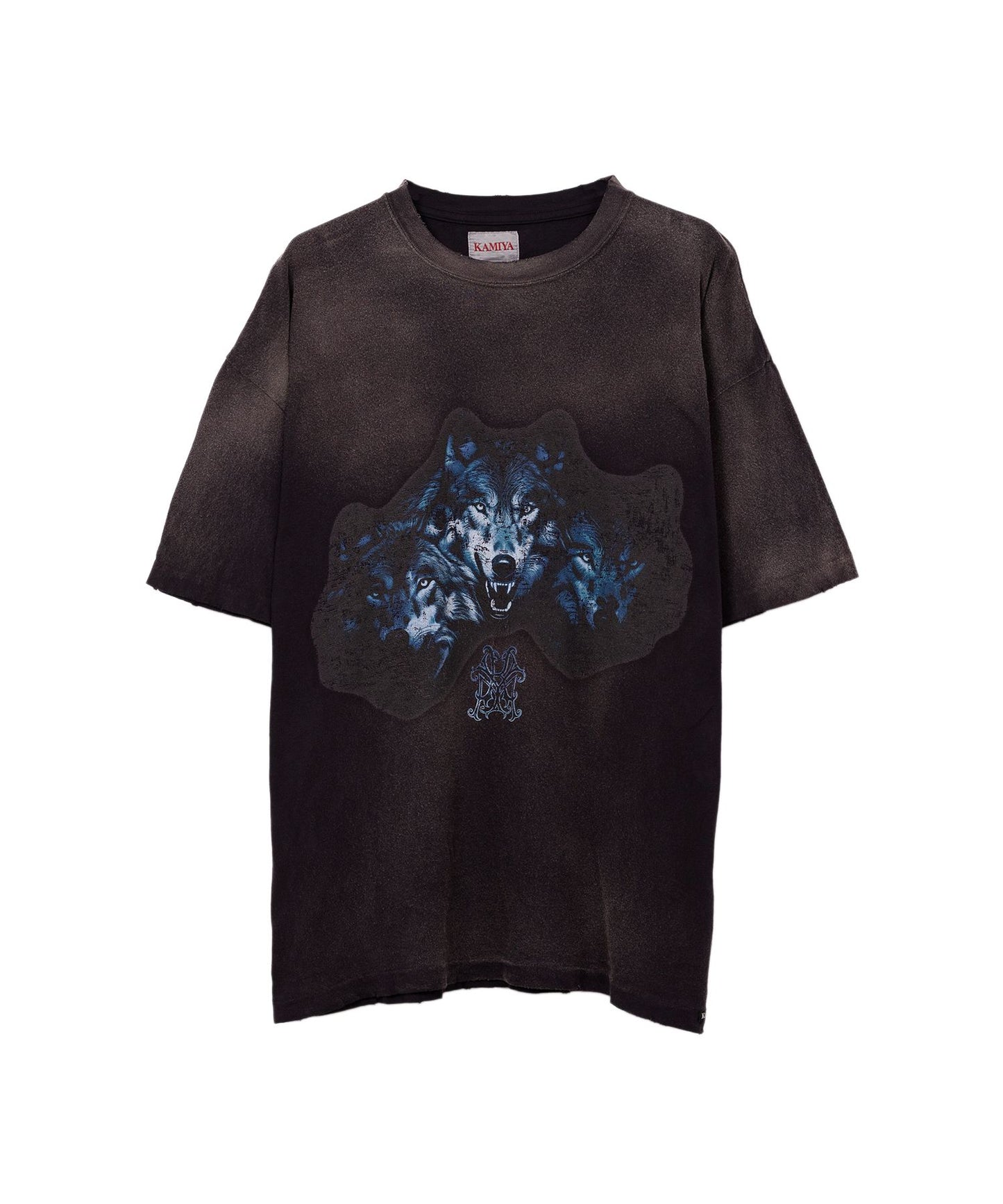 KAMIYA(カミヤ) “KMY-WOLF” Distressed T-shirt G14TS084