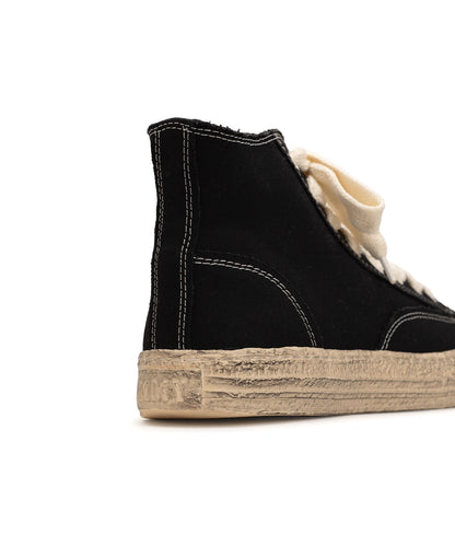 General Scale(ジェネラルスケール) "ROY" PAST Sole Canvas Smudged Throughout High-top Sneaker S13FW707